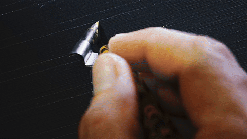 Writing 'beauty' in Spencerian script